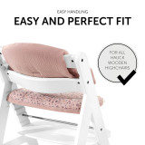Hauck Alpha+ Wooden Highchair & Seat Pad - White/Bambi