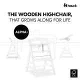 Hauck Alpha+ Wooden Highchair  - White