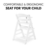 Hauck Alpha+ Wooden Highchair  - White
