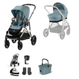 Cybex Gazelle S Taupe Essentials Bundle - Stormy Blue
