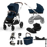 Cybex Gazelle S Silver Luxury Cloud G Bundle - Ocean Blue
