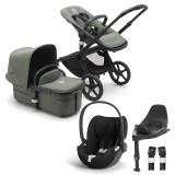 Bugaboo Fox 5 Complete + Cloud T & Base - Black/Forest Green