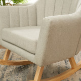 Tutti Bambini Jonah Rocking Chair & Foot Stool - Pebble