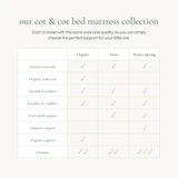 Little Green Sheep Natural Twist Mattress - SnuzKot 68 x 117cm