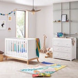 Babymore Mona Mini 2 Piece Room Set - White