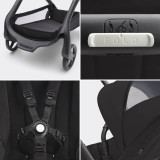 Bugaboo Dragonfly Stroller + Carrycot & FREE Rocker - Black/Midnight Black