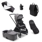 Bugaboo Dragonfly Essential  Bundle - Graphite/Grey Melange