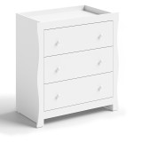 Little Acorns Traditional Sleigh Dresser - White