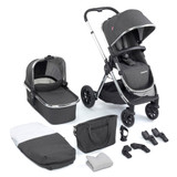 Babymore MeMore V2 11 Piece Pram & Pushchair - Chrome