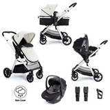 Babymore Mimi Pecan i-Size Travel System - Silver
