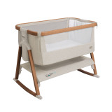 Tutti Bambini CoZee® Air Bedside Crib - Scandinavian Walnut/Ecru