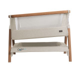 Tutti Bambini CoZee® Air Bedside Crib - Scandinavian Walnut/Ecru