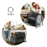 Kinderkraft Sofi Plus 4 in 1 Travel Cot - Dark Grey