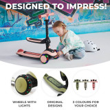 Kinderkraft Halley 2-in-1 Scooter - Grassland Green