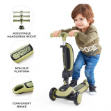 Kinderkraft Halley 2-in-1 Scooter - Grassland Green