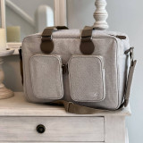 My Babiie Deluxe Changing Bag - Oatmeal Herringbone