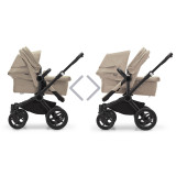 Bugaboo Donkey 5 Duo Stroller - Black/Desert Taupe