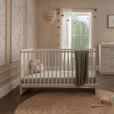 CuddleCo Freya Cot Bed - Coastal White