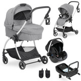 Hauck Colibri Travel System Bundle - Melange Grey