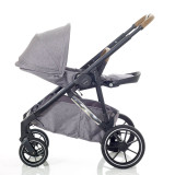 Mee-Go Uno+ 2-in-1 Tandem Pushchair & Accessories - Grey/Chrome