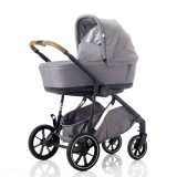 Mee-Go Uno+ 2-in-1 Tandem Pushchair & Accessories - Grey/Chrome