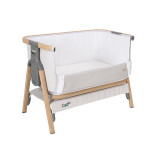 Tutti Bambini CoZee® Bedside Crib Essential Bundle - Oak /Silver