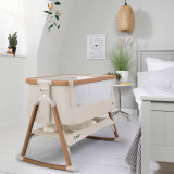 Tutti Bambini CoZee® Air Bedside Crib Essential Bundle - Scandinavian Walnut/Ecru