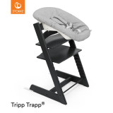 Stokke® Tripp Trapp® Highchair + Newborn Set - Black