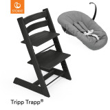 Stokke® Tripp Trapp® Highchair + Newborn Set - Black