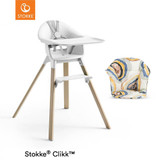 Stokke® Clikk™ High Chair + FREE Cushion - White