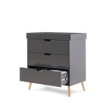 Obaby Maya Mini 3 Piece Room Set - Slate with Natural