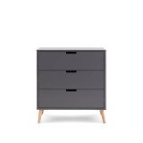 Obaby Maya Mini 3 Piece Room Set - Slate with Natural