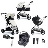 Babymore Mimi Coco i-Size & Base Travel System - Silver