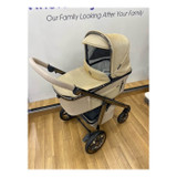 Bebecar Prive Via+ Combi + Raincover & LA3 Kit - Diamond Beige (381) (Ex-Display)