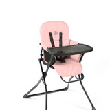 Ickle Bubba Flip Magic Fold Highchair - Blush Pink