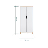 Tutti Bambini Hygge 2 Piece Room Set - White/Light Oak