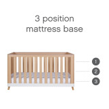 Tutti Bambini Hygge 2 Piece Room Set - White/Light Oak