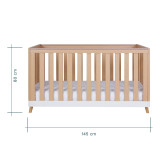 Tutti Bambini Hygge 2 Piece Room Set - White/Light Oak