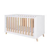 Tutti Bambini Fika Cot Bed - White/Light Oak