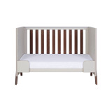 Tutti Bambini Fuori Mini Cot Bed - Warm Walnut/White Sand