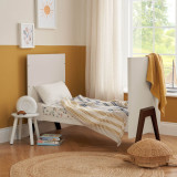 Tutti Bambini Fuori Mini Cot Bed - Warm Walnut/White Sand