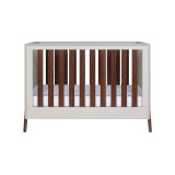 Tutti Bambini Fuori Mini Cot Bed - Warm Walnut/White Sand