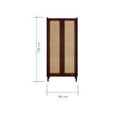 Tutti Bambini Japandi Wardrobe - Warm Walnut