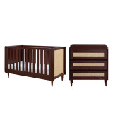 Tutti Bambini Japandi Mini 2 Piece Room Set - Warm Walnut