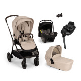 Nuna Triv Next + PIPA Next Generation Travel System - Biscotti