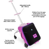 Micro Eazy Ride on 3in1 Suitcase - Violet Pink