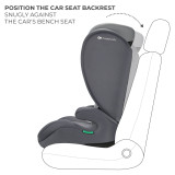 Kinderkraft i-SPARK i-Size Car Seat - Grey