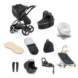 egg® 3 Luxury Shell 360 Car Seat Bundle + FREE Accessories - Carbonite