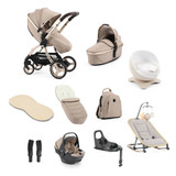 egg® 3 Luxury Shell 360 Car Seat Bundle + FREE Accessories - Feather