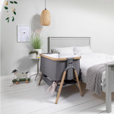 Tutti Bambini CoZee® Bedside Crib Essentials Bundle - Oak/Charcoal